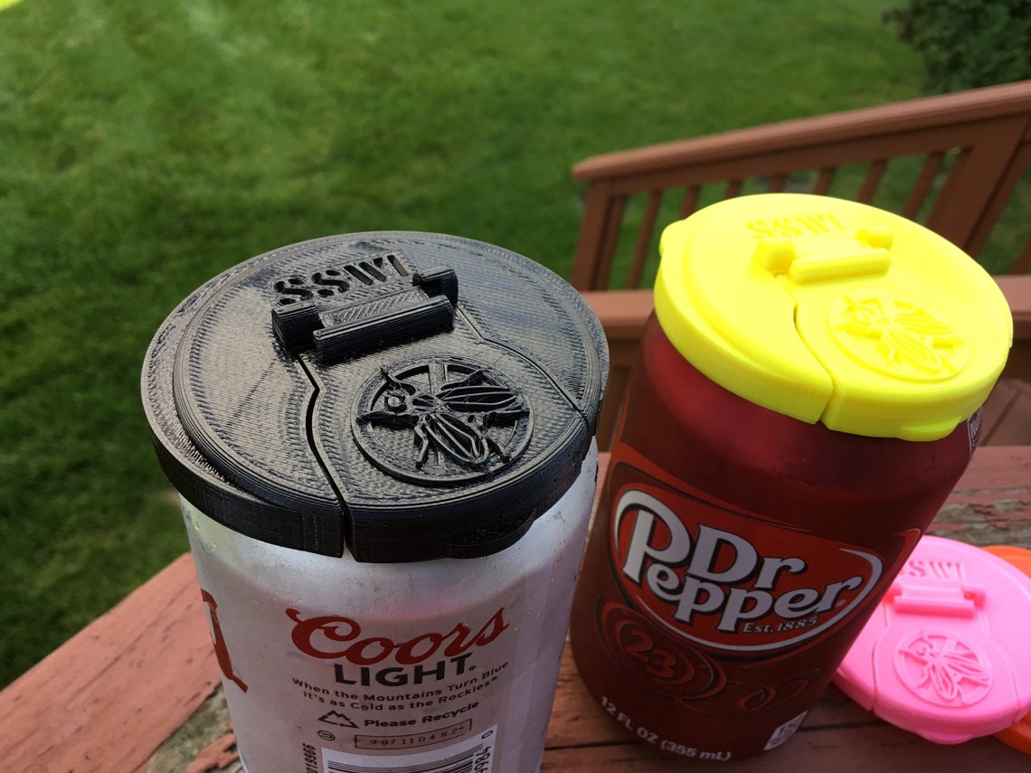 SSWI 2PK Soda Can Covers Soda Pop Tops Beer Can Lid Beverage Etsy