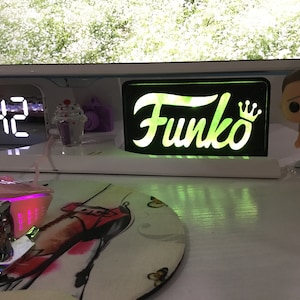 MultiColor FUNKO Pop LED Wall or Desk Sign With Remote, Funkos, Funko Pops