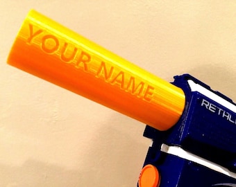 Custom Engraved ANY COLOR Twist on Barrel NERF RapidStrike Strife Modulus & more