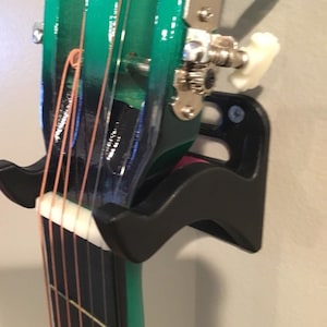 Guitar / Bass Wall Display Hanger Mount Holder Bracket & Guitar Pick Shelf