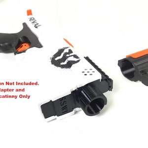 Rival Kronos Extended Muzzle Brake Plate Adapter & Picatinny Rail Nerf Upgrade