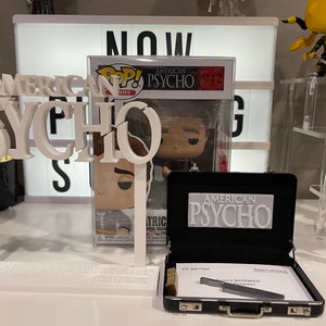Patrick Bateman American Psycho Business Cards Display Set Sign