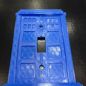 Blue Police Box Light Switch Cover | Doctor Who TARDIS Decor - Etsy