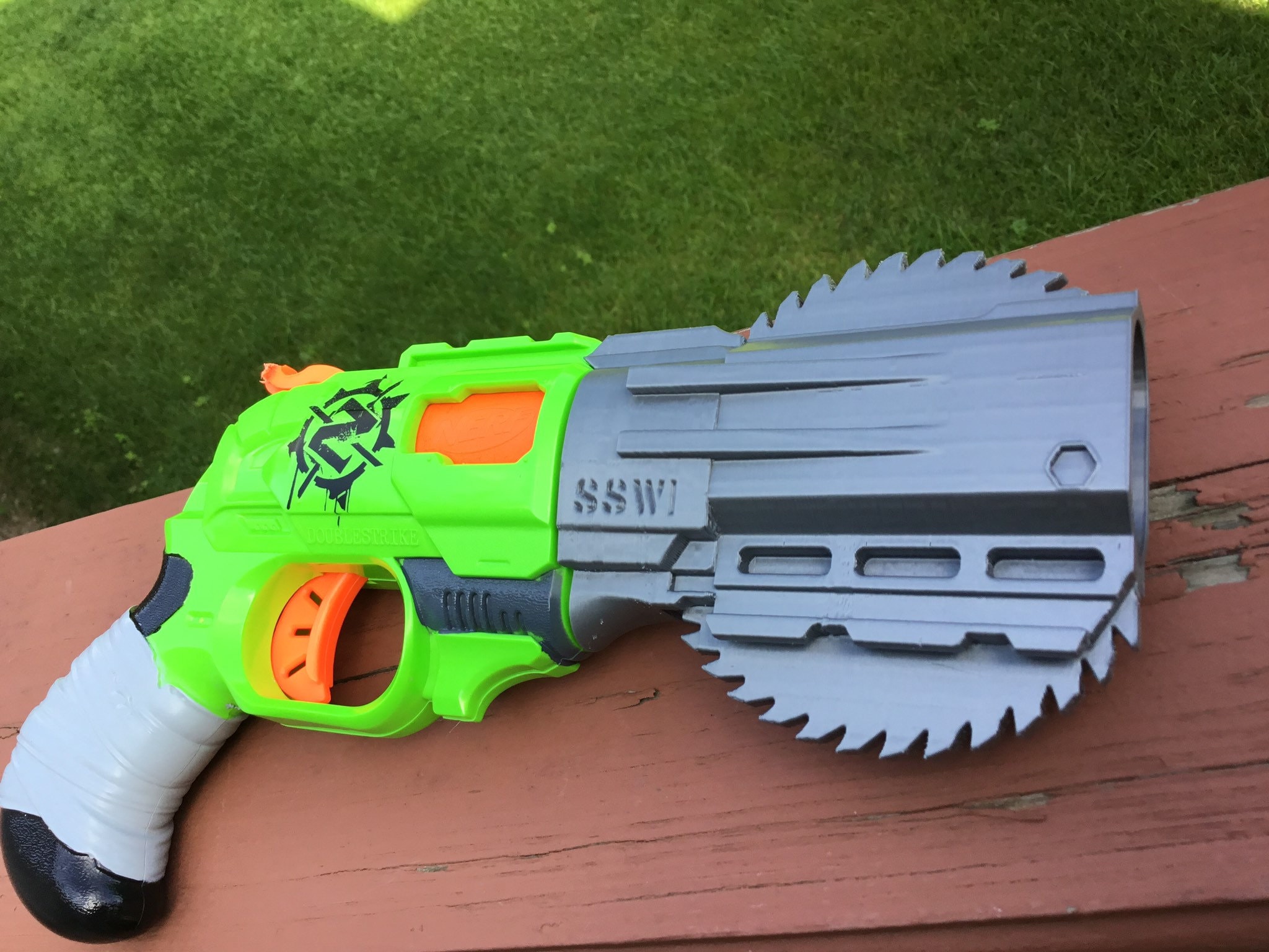 SSWI Modded Nerf Doublestrike SHREDDER Barrel - Etsy