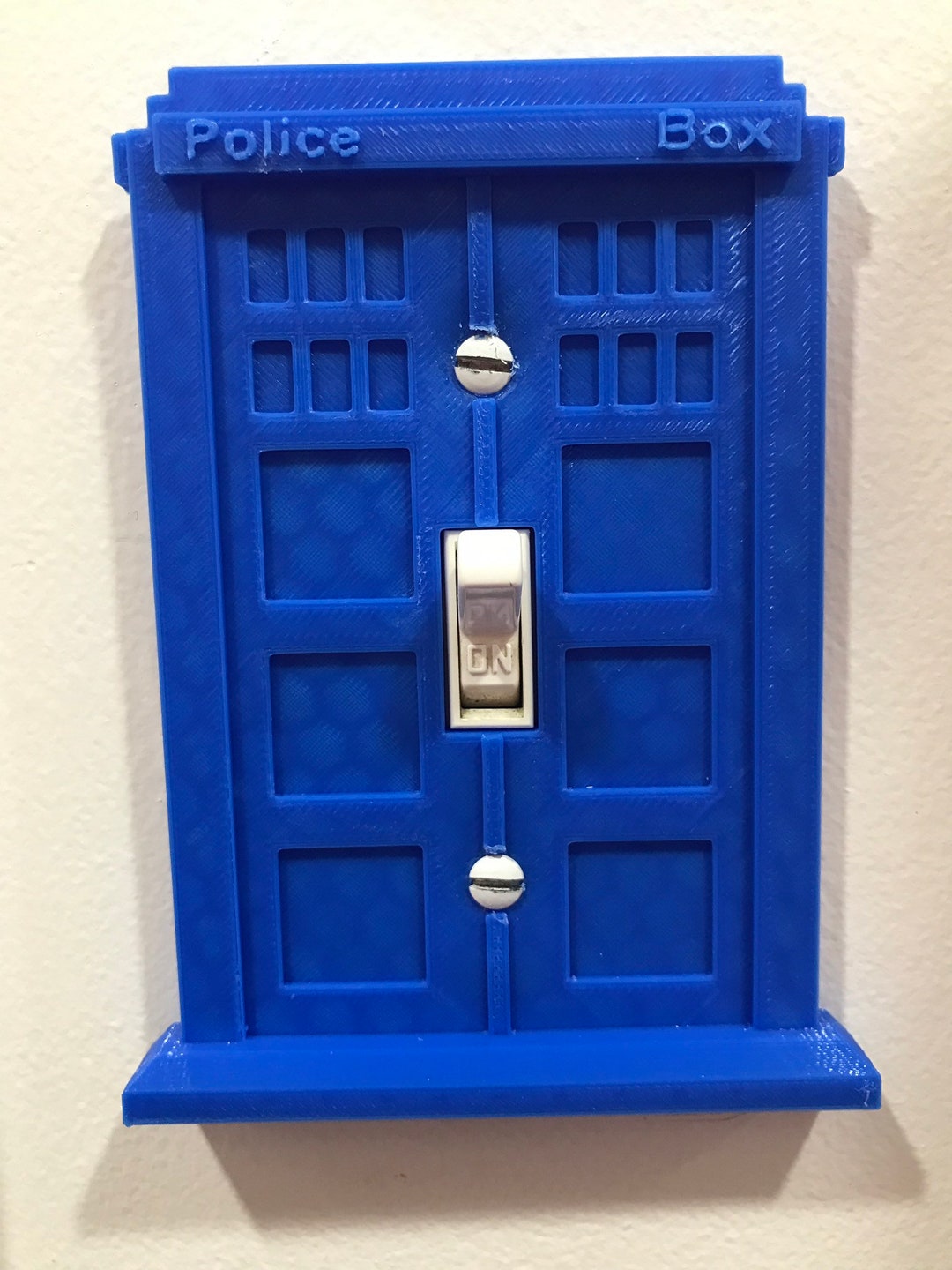Blue Police Box Light Switch Cover | Doctor Who TARDIS Decor - Etsy