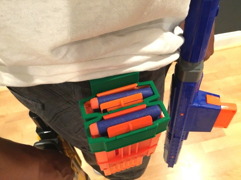 Double Magazine Clip Holder With Belt Loop for Nerf and Worker Etsy