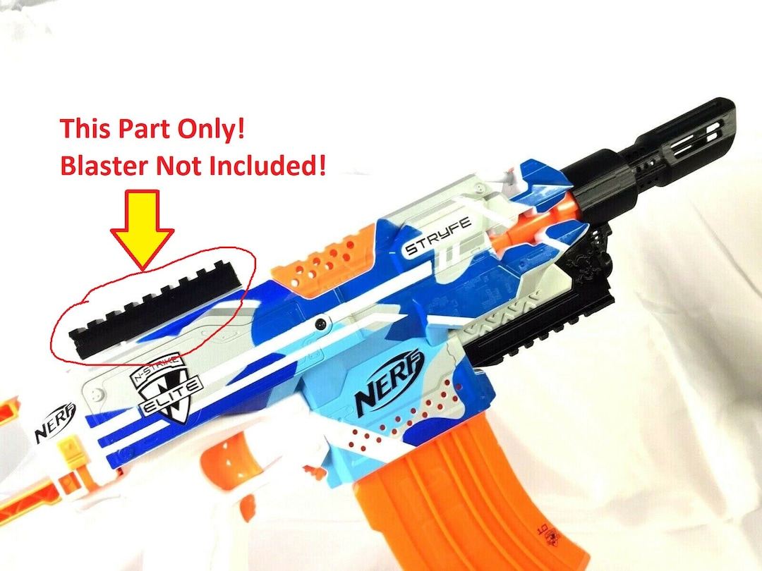 NERF Modulus Stryfe 改造品 SSWI (any Color) NERF Compatible Stryfe TOP Picatinny Rail Mod to