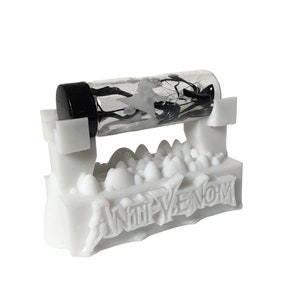 Anti-Venom Symbiote Contained in a Glass Vial with Custom Display Stand CosPlay