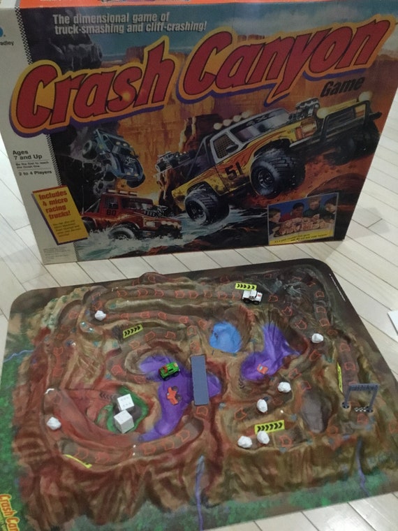 Jeu de société compatible Crash Canyon vintage 1989 PIÈCES DE