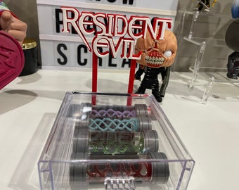 Resident Evil T-Virus Prop – Umbrella Corp Display with Vials
