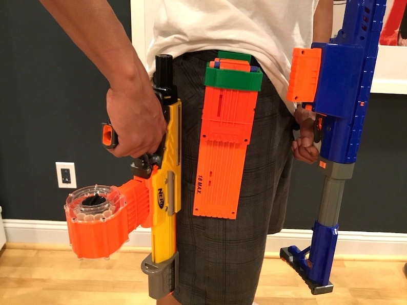 Double Magazine Clip Holder With Belt Loop for Nerf and Worker Etsy