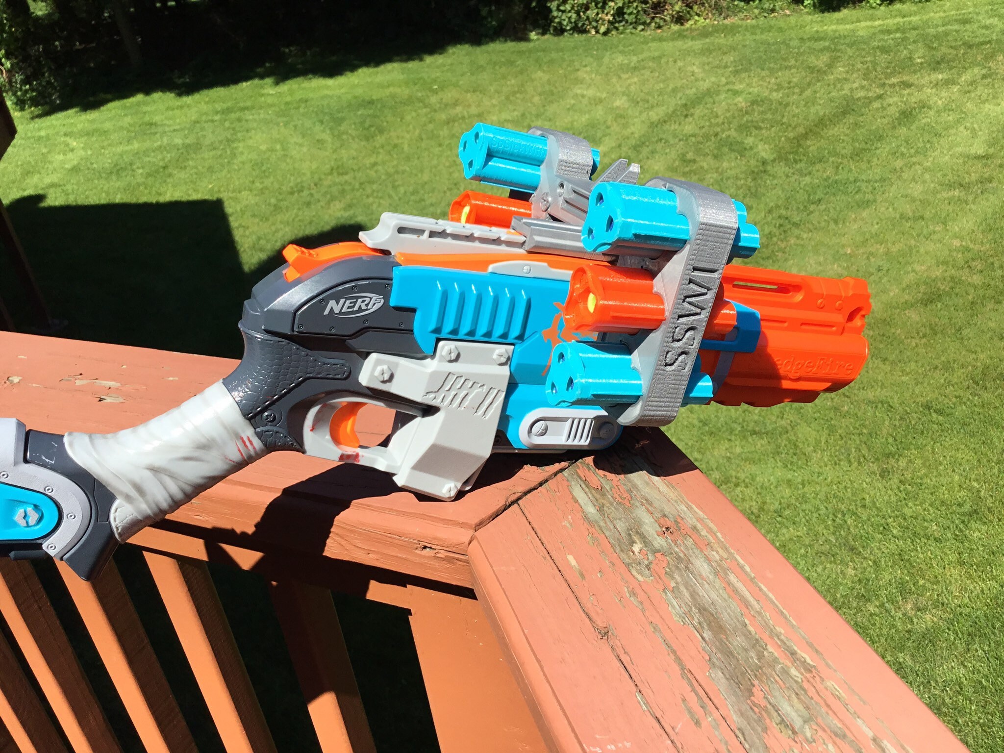 Shellback Nerf Nerf Compatible 6 Shell MOD Attachment for Zombie Strike Sledge Fire ...