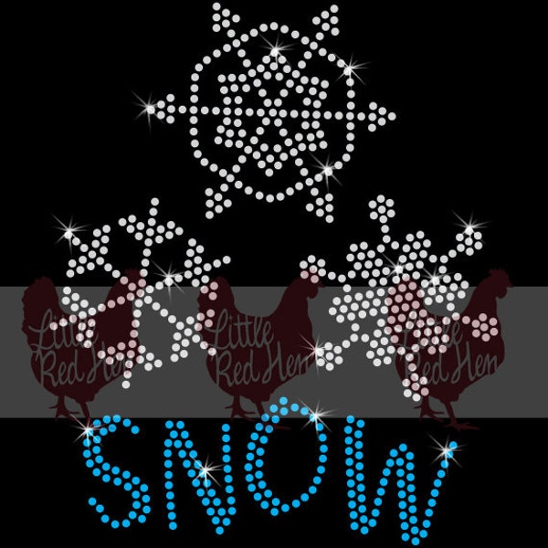 Snowflake Rhinestones Template - Etsy