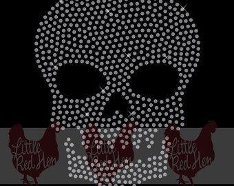 Skull Rhinestone Template