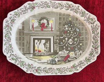 Johnson Bros クリスマスディッシュ Johnson Brothers “12 Days of Christmas” Set of 4 Dinner Plates & 4