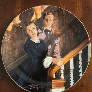 Gone With The Wind  Bradford exchange collectors plates. 10th in the series Melanie and Ashley. With original box and certificates