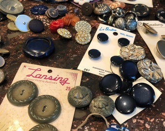 Large Assortment of vintage buttons sets