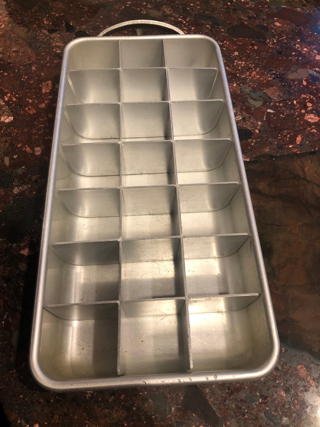 Vintage Mid Century Metal Ice Maker Tray Etsy