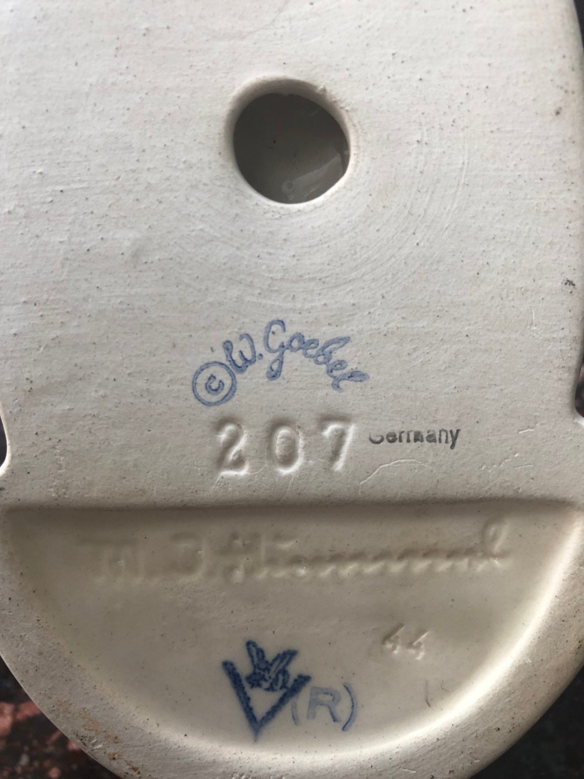 Hummel 1950s Number 207 Holy water font Heavenly Angel | Etsy