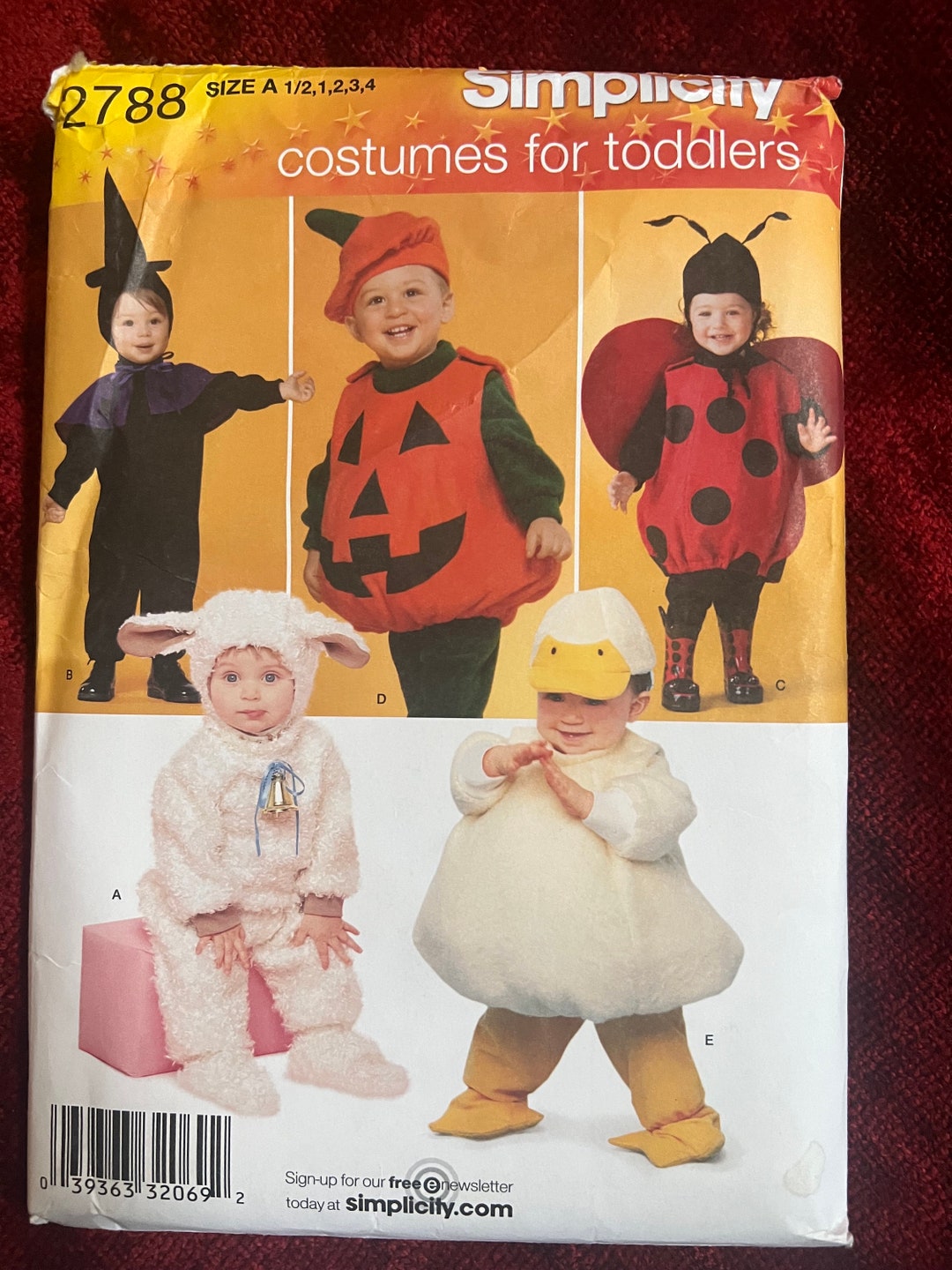 Simplicity Pattern R11878 Simplicity Pattern 2788 Size A 1/2-1-2-3-4 - Etsy