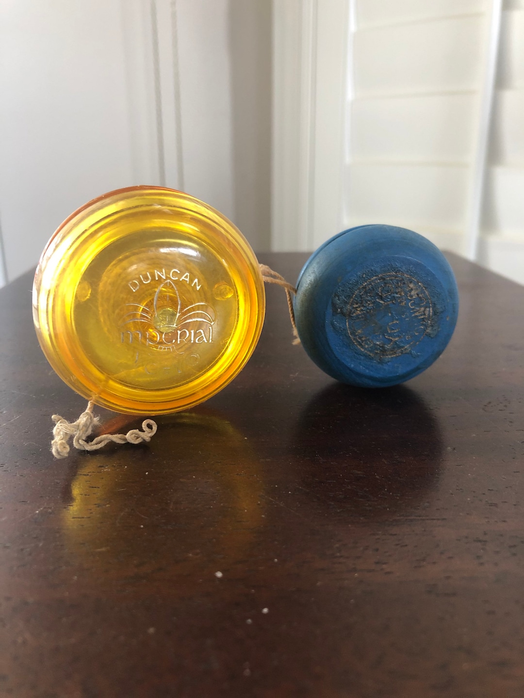 Vintage 1960s Duncan Imperial Yoyo Pair: Yellow & Blue - Etsy