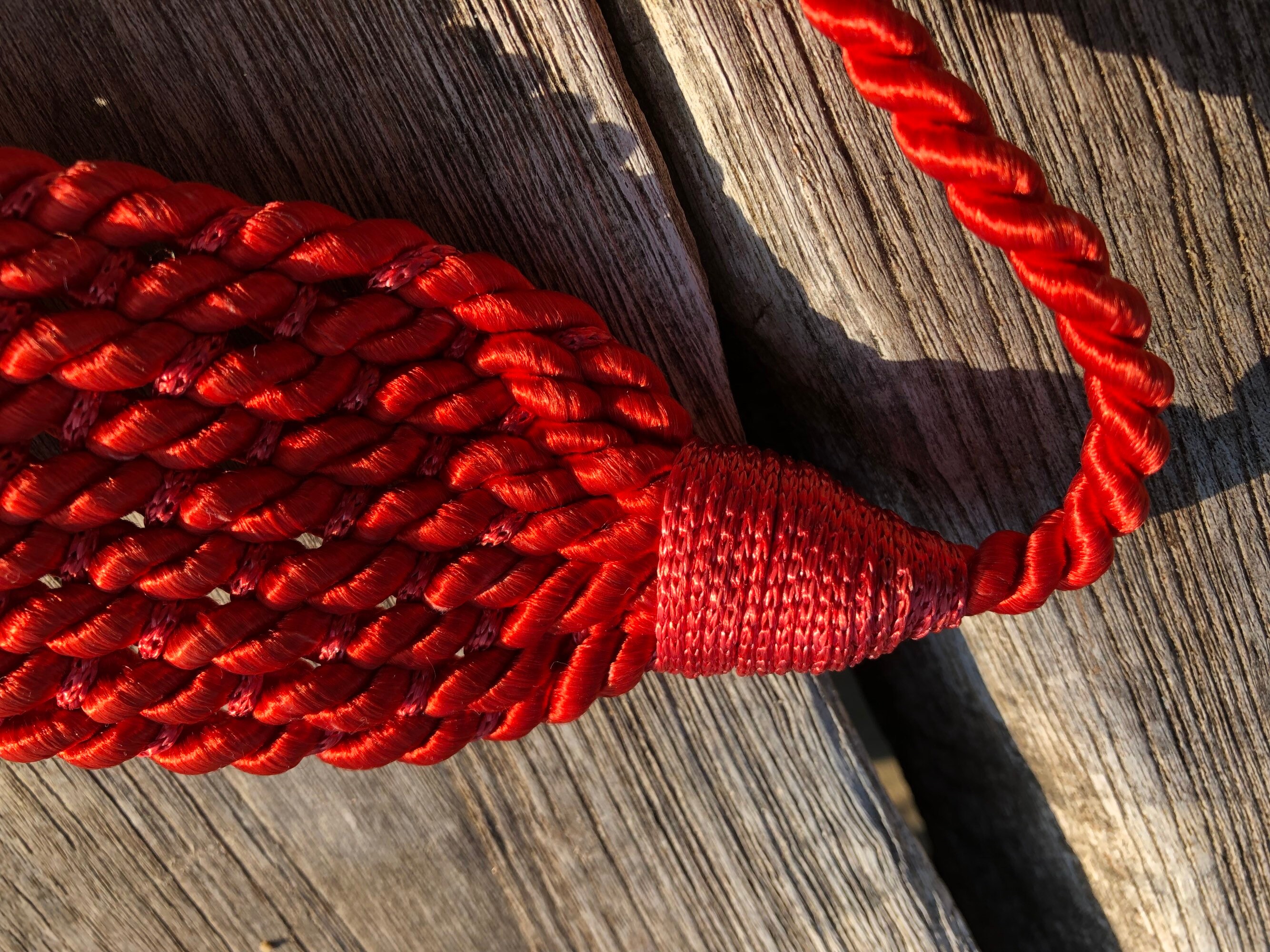 red fabric belt