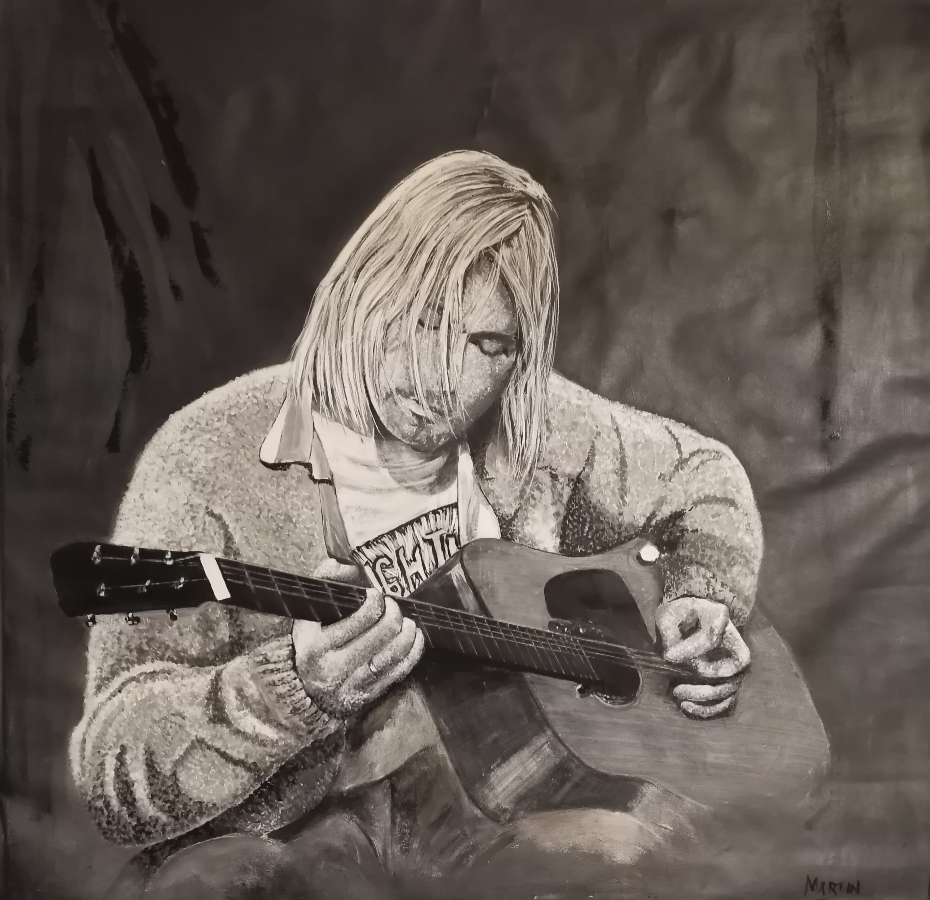 Kurt Cobain of Nirvana Taken From the Famous MTV Unplugged Set