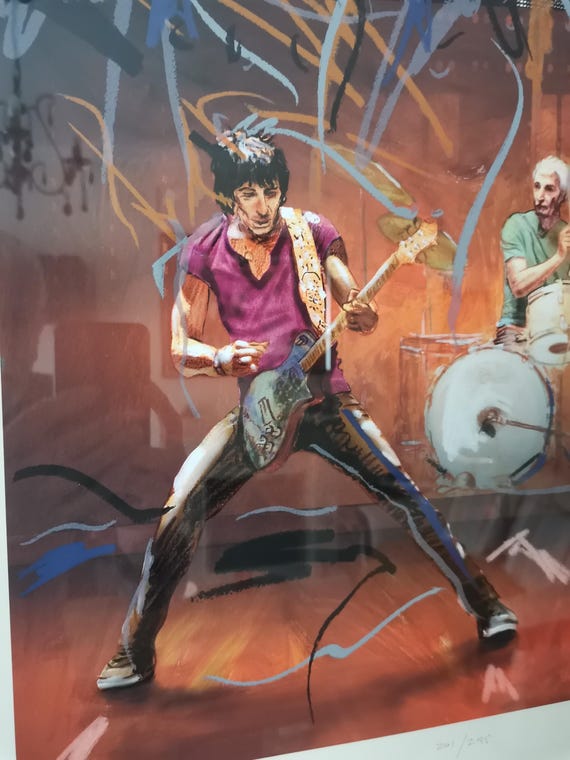 On Stage Suite - Twang Painted and Signed by Ronnie Wood ( Rolling