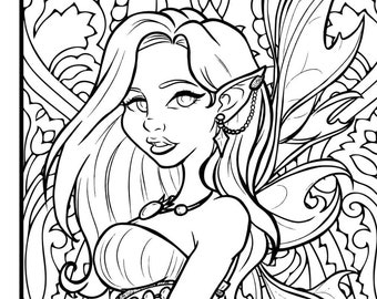 Mythical Coloring Etsy