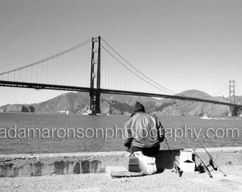 Photography of the Golden Gate fisherman