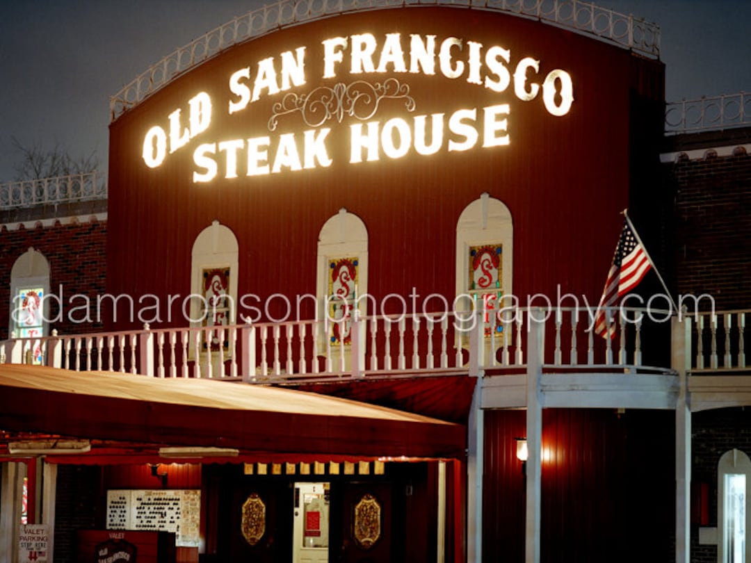 Photo Print of Old San Francisco Steak House in Houston, Tx. Etsy