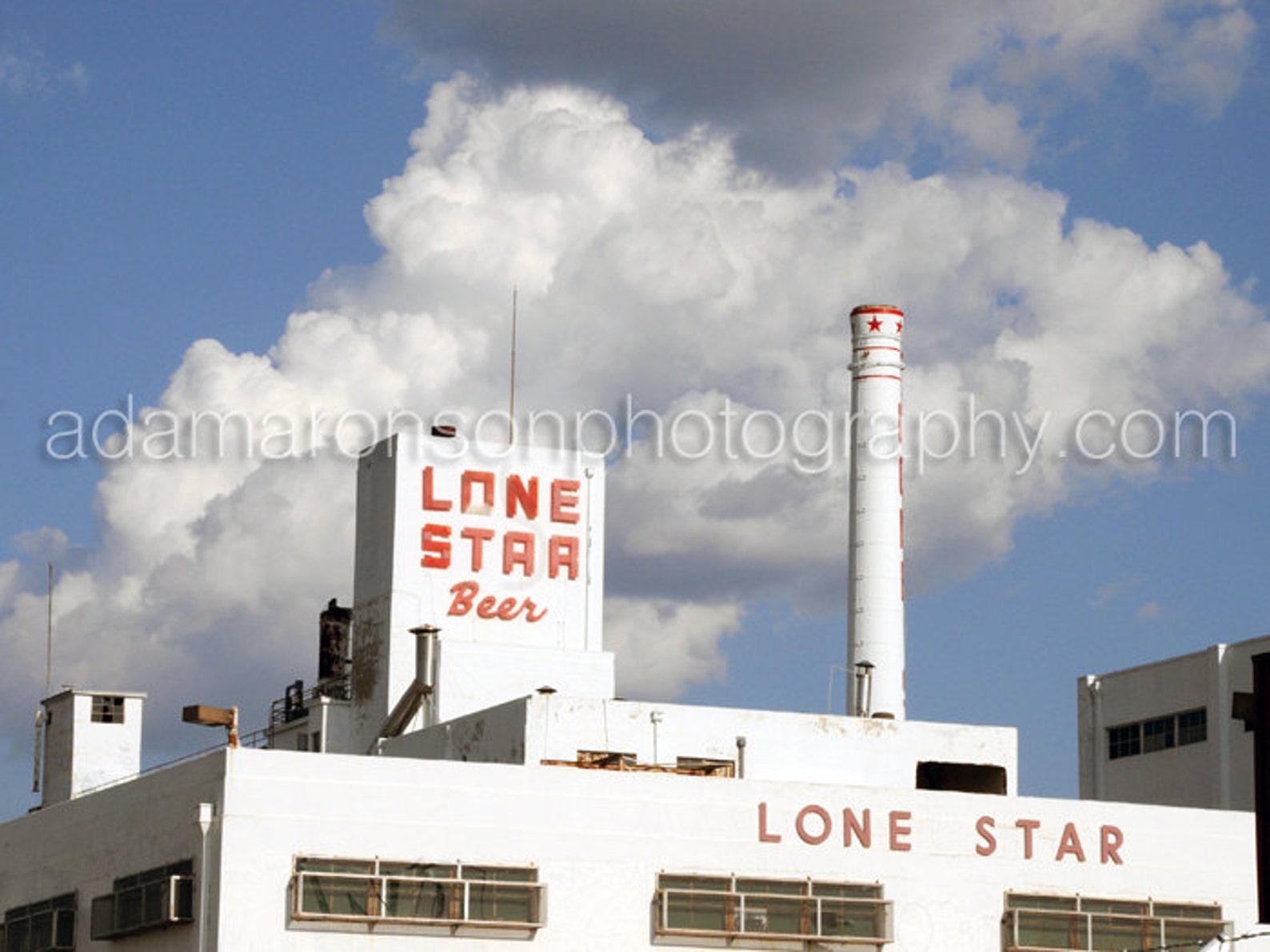 Photograph of Lone Star Beer Brewery in San Antonio Texas Etsy