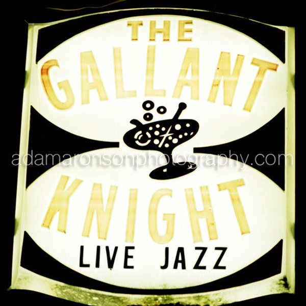 Photograph of The Gallant Knight sign in Houston, Texas