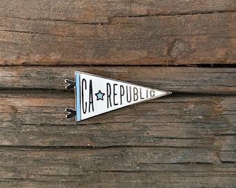 CA Republic Pennant Enamel Pin
