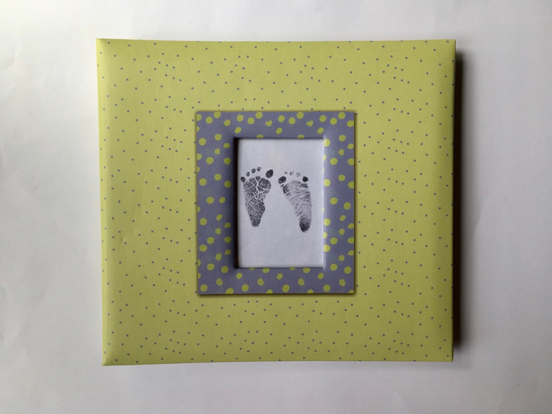 Baby Boy Scrapbook Kit Includes Album, Page Protectors, Papers, Die