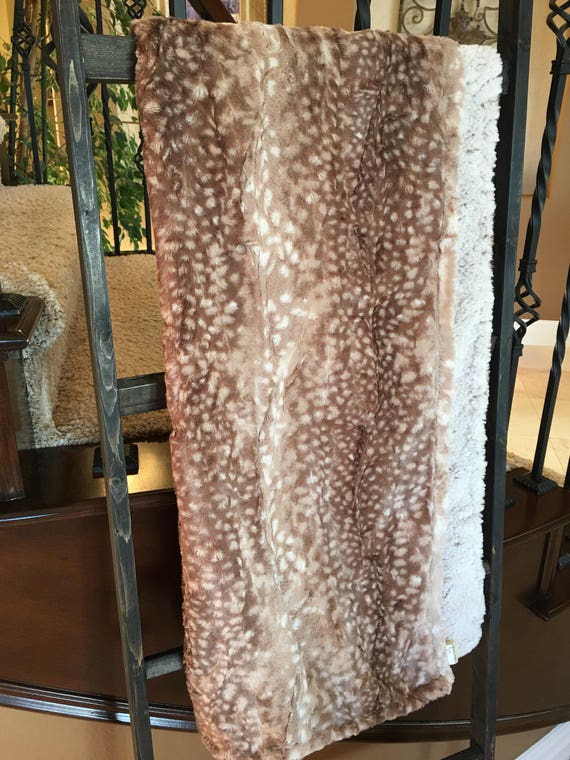 Faux Fur Fawn Baby Blanket Deerskin Blanket Country Western Etsy
