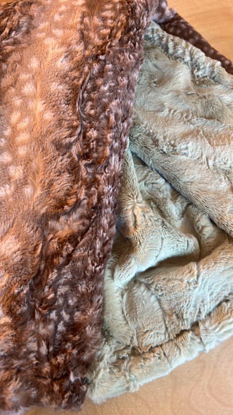 Faux Fur Fawn Baby Blanket Deerskin Blanket Country Western Etsy