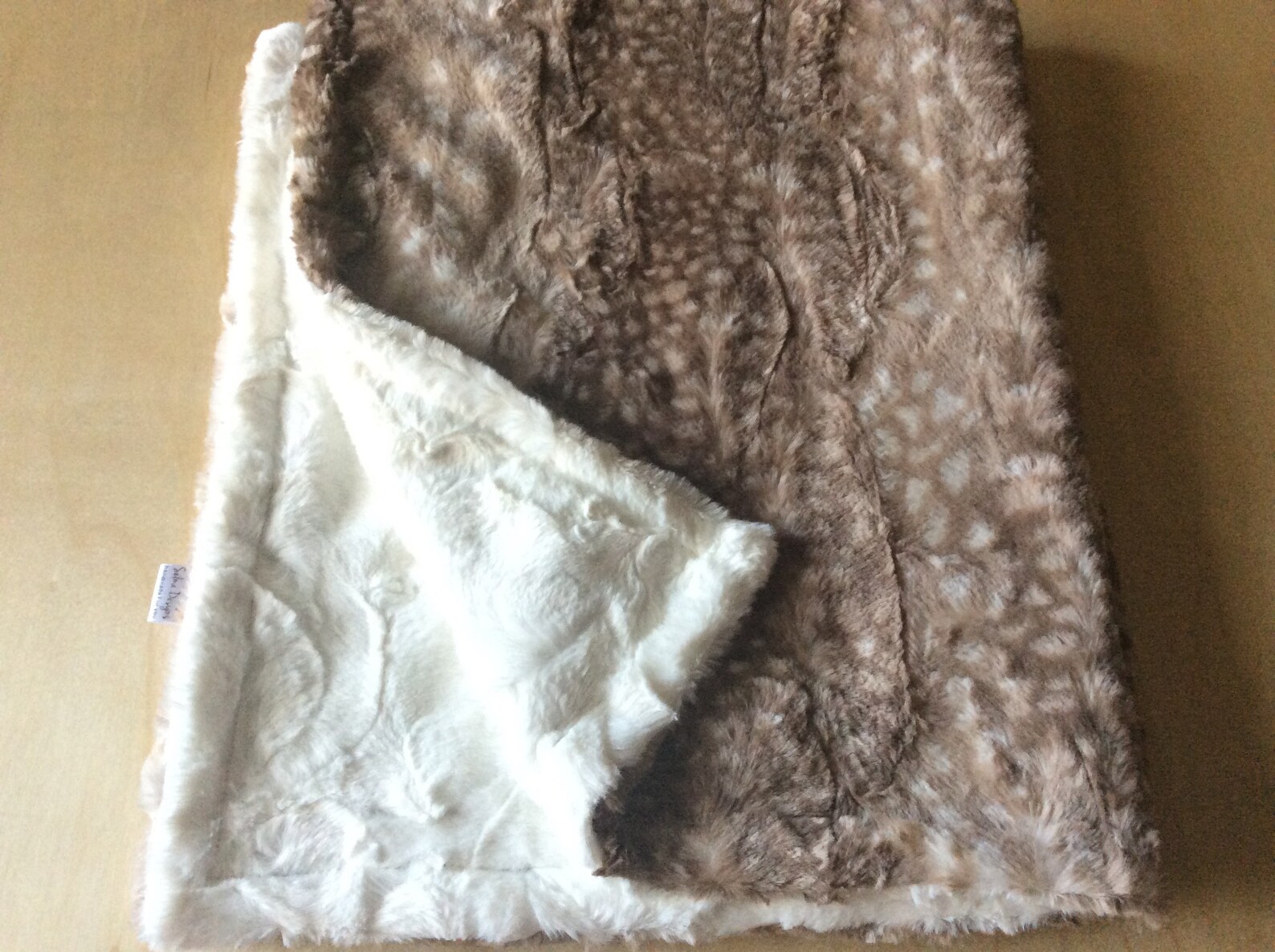 Faux Fur Fawn Baby Blanket Deerskin Blanket Country Western Etsy