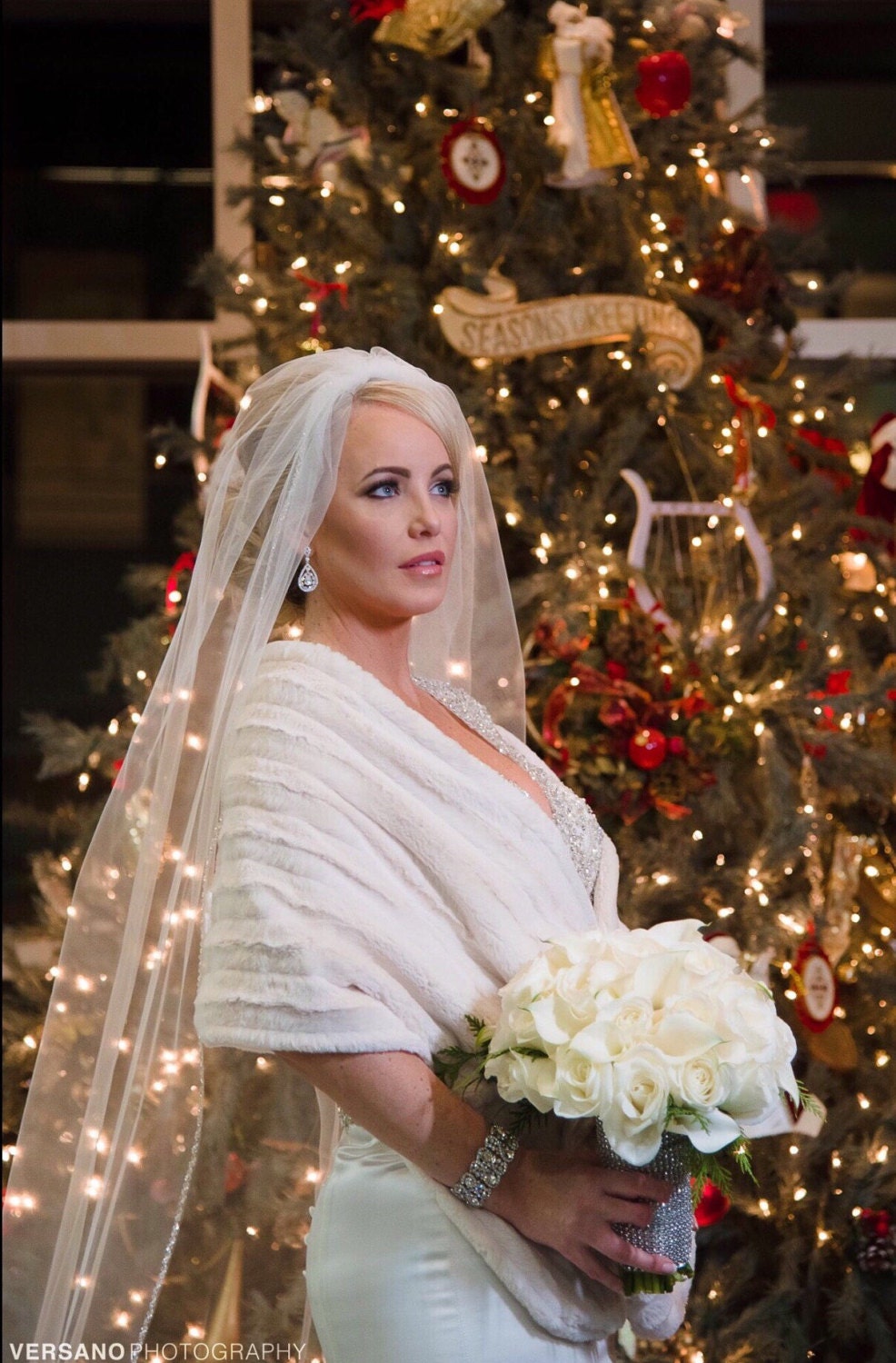 wrap for winter wedding