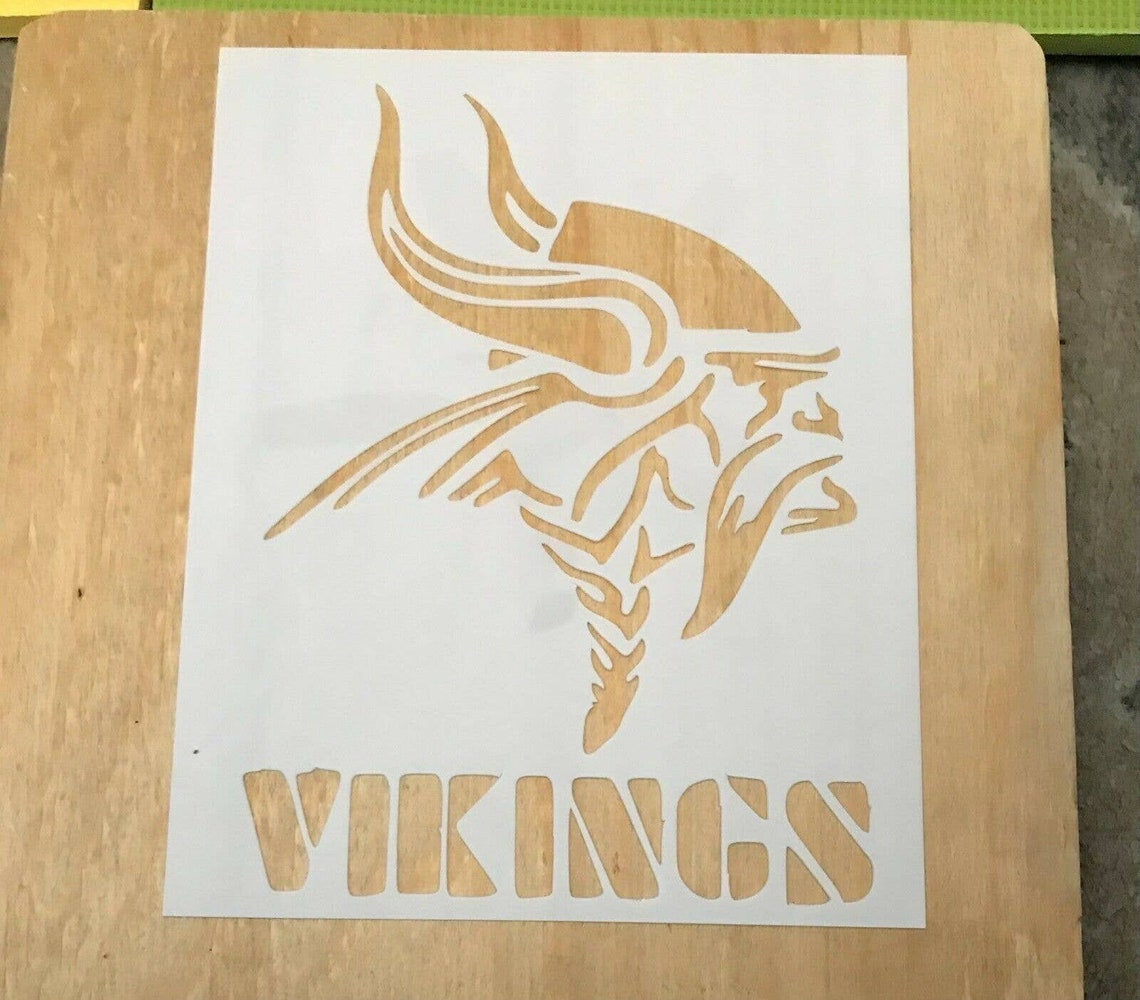 NFL Stencils for Painting/tracing/drawing Size 8x10 Minnesota Etsy