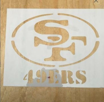NFL Stencils for Painting/tracing/drawing Size 8x10 49ers - Etsy