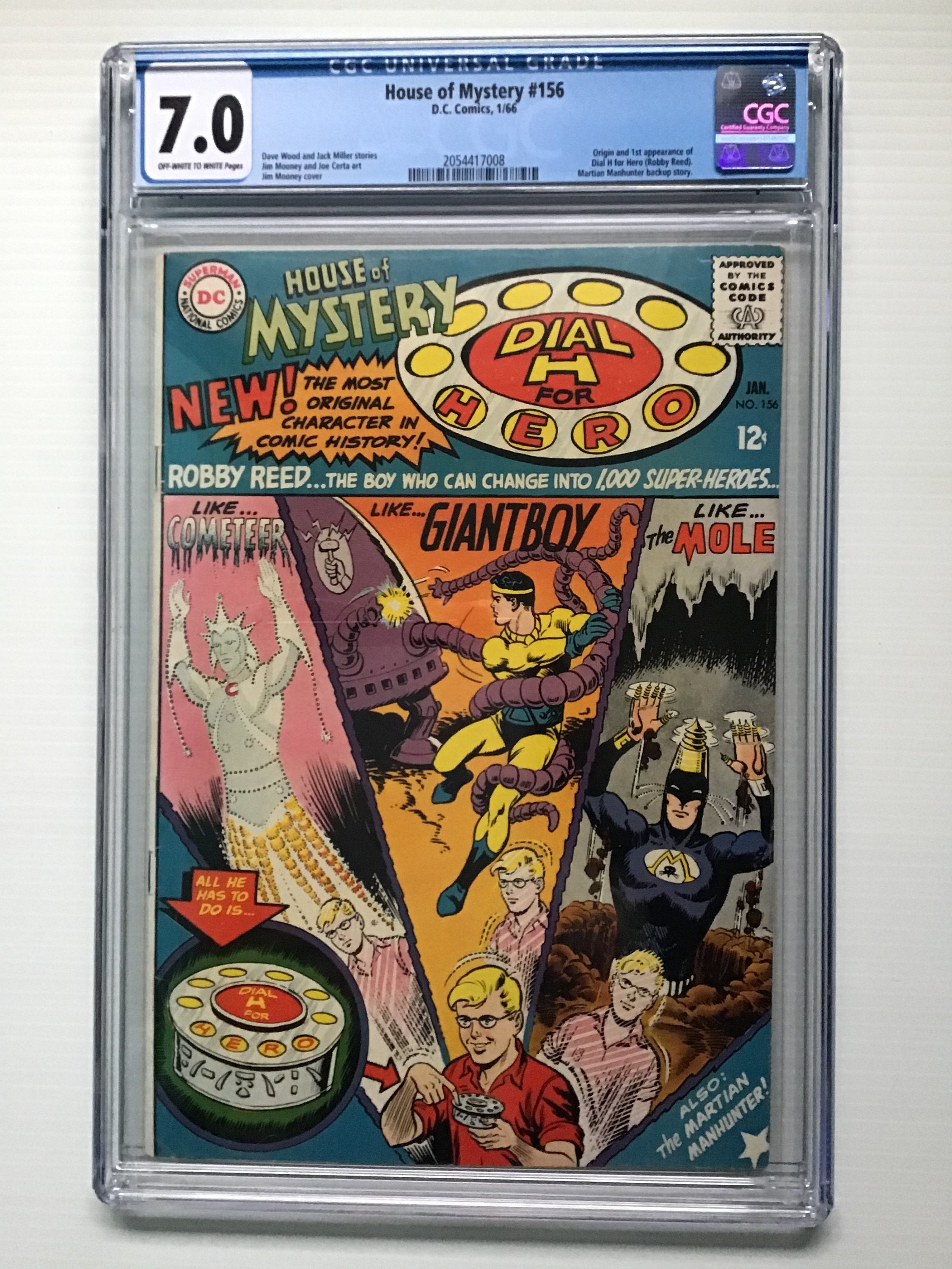 Dial H for Hero first appearance, Robby Reed first appearance, House of