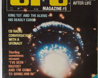 Magazine OVNI numéro 6 d'Ideal, magazines sur les ovnis, magazines de science-fiction, rencontres rapprochées, ce3k, soucoupes volantes, bigfoot, Gordon Cooper