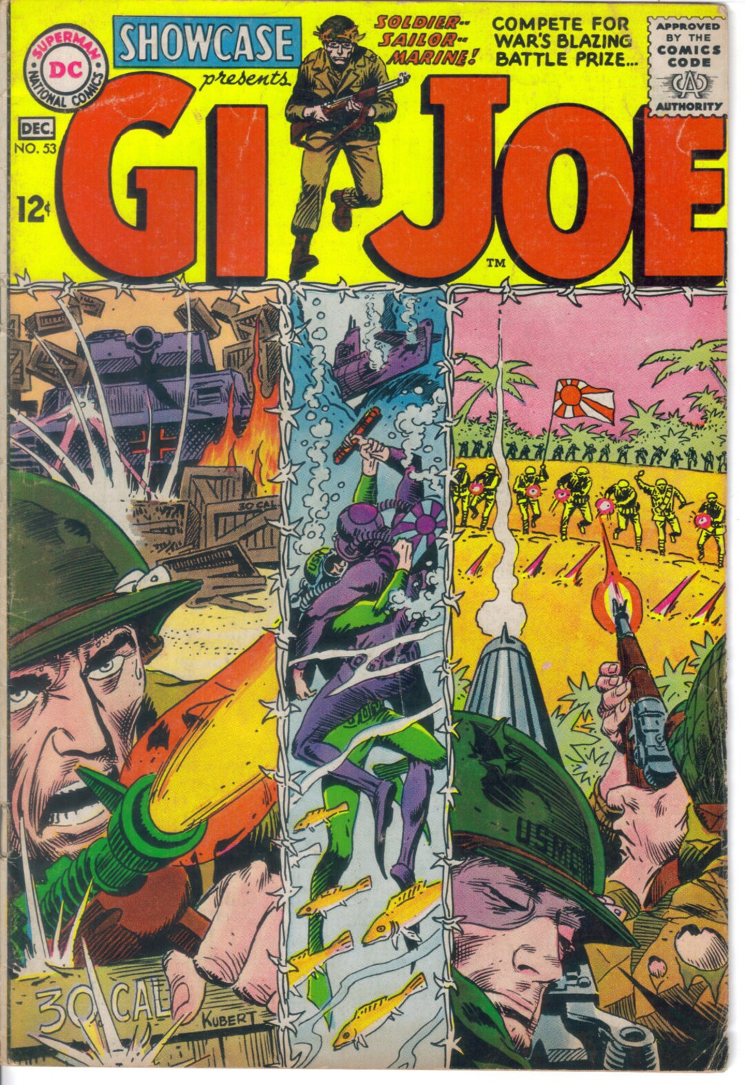 GI Joe First Comics Appearance, Showcase 53, Joe Kubert Art, DC Silver