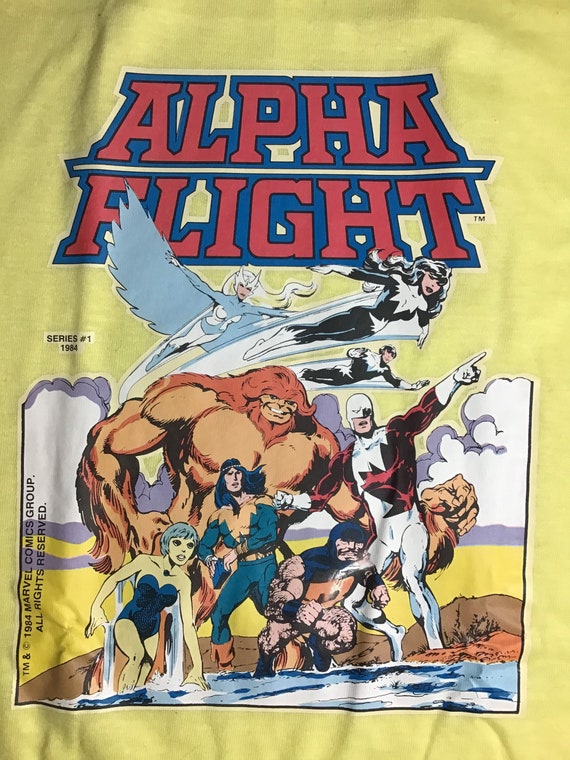 Alpha 1984 tee, Alpha Flight 1984 vintage tee shir