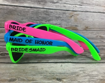 Party Sunglasses, Personalized Sunglasses, Wedding Favors, Bachelorette Party Favors, Girls Weekend, Custom Sunglasses