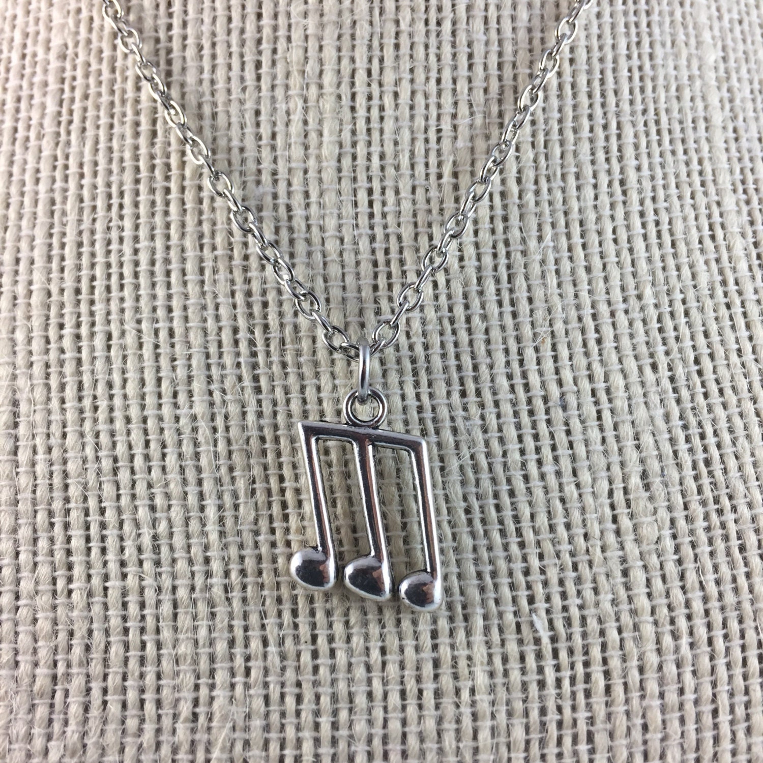 Music Note Pendant Musical Note Necklace Music Note Etsy Canada