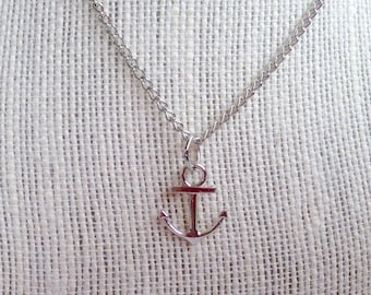 Anchor Earrings & Pendant Set  - Nautical Jewelry - Mariner's Jewelry