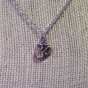 Om Pendant - Ohm Symbol - Om Necklace - Om Charm Necklace - Eastern Jewelry