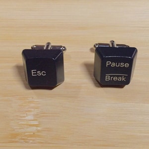 Boutons de manchette de clé d’ordinateur - Boutons de manchette personnalisés avec votre choix de clés
